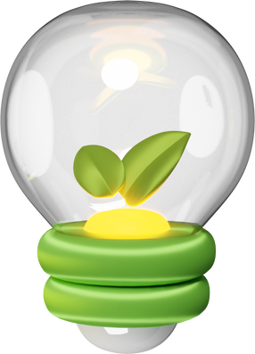Eco Lamp 3D Icon